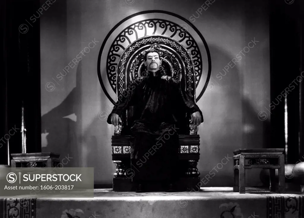 Boris Karloff, The Mask of Fu Manchu, 1932 directed by Charles Brabin (Metro-Goldwyn-Mayer Pictures)