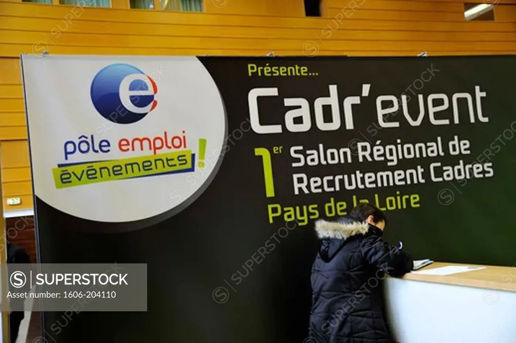 France, Pays de la Loire, Nantes, 01/2013, Executive Job Fair organized by Pole Emploi - French Employment Agency