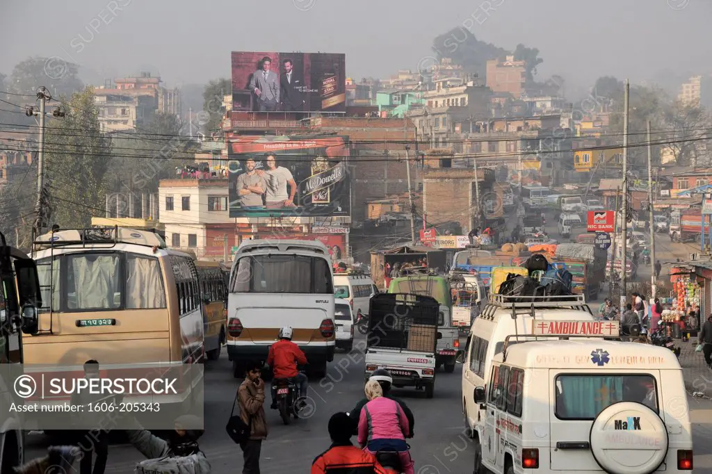 Federal Democratic Republic of Nepal, Kathmandu, Traffic on the road