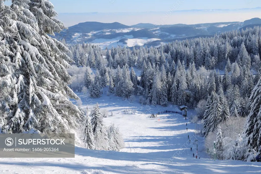Northeastern France, Vosges Department, White Lake ski resort