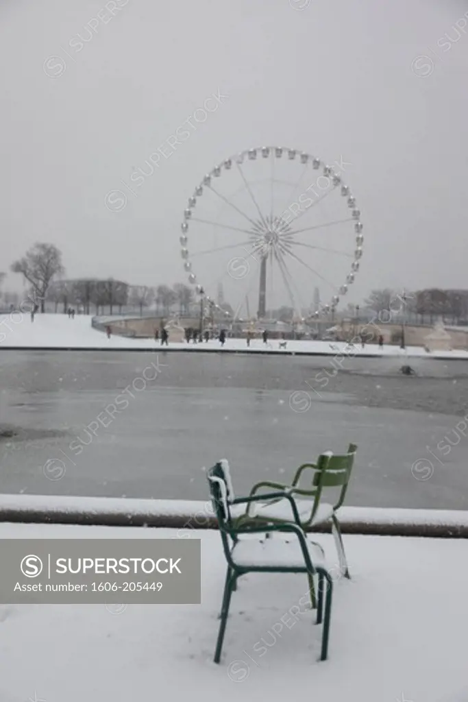 France, Paris, Jardins des Tuileries, Ferris Wheel