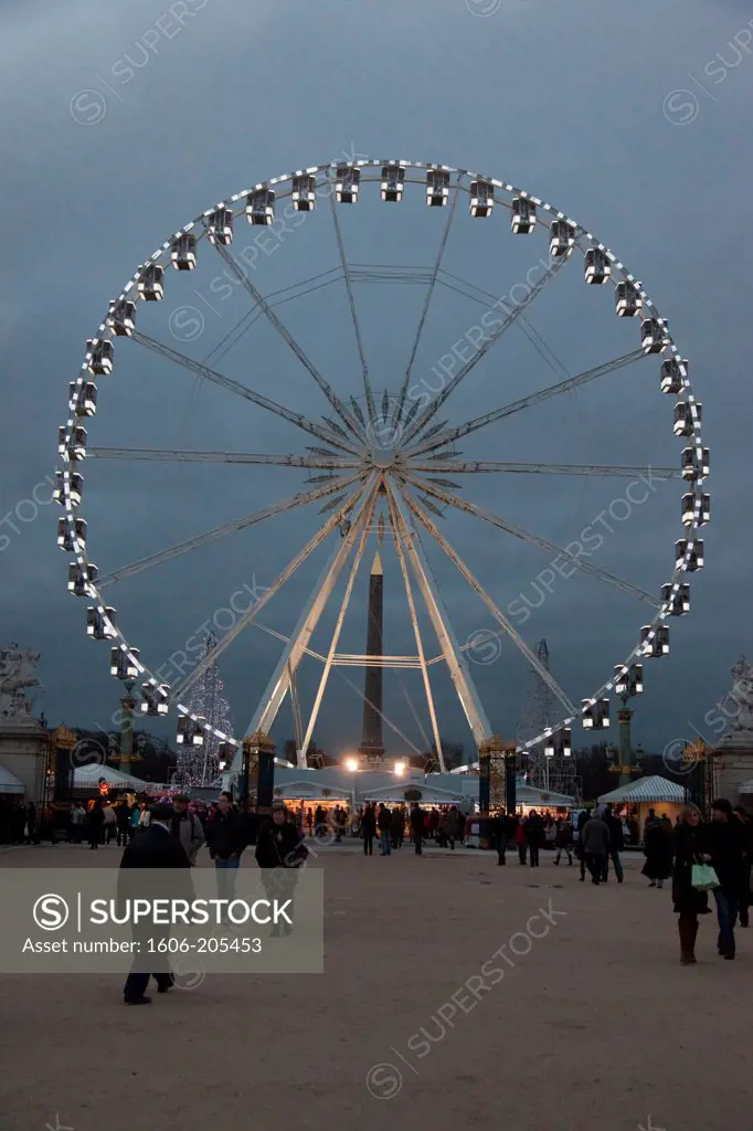 France, Paris, Place de la Concorde, Ferris Wheel