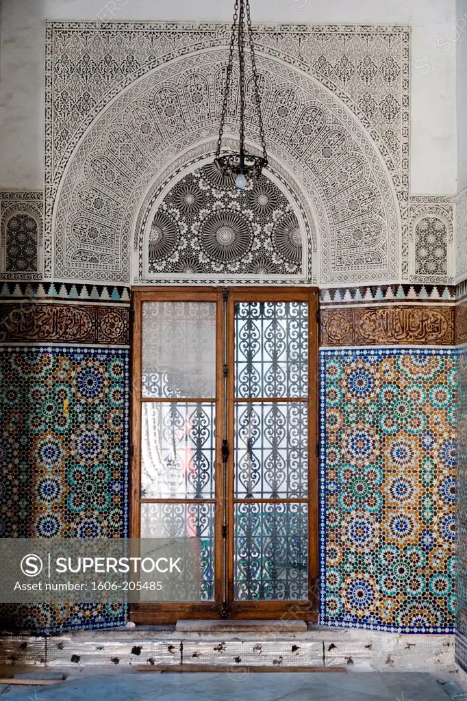 France, Paris, 5th district, Great Mosque of Paris, Zellige
