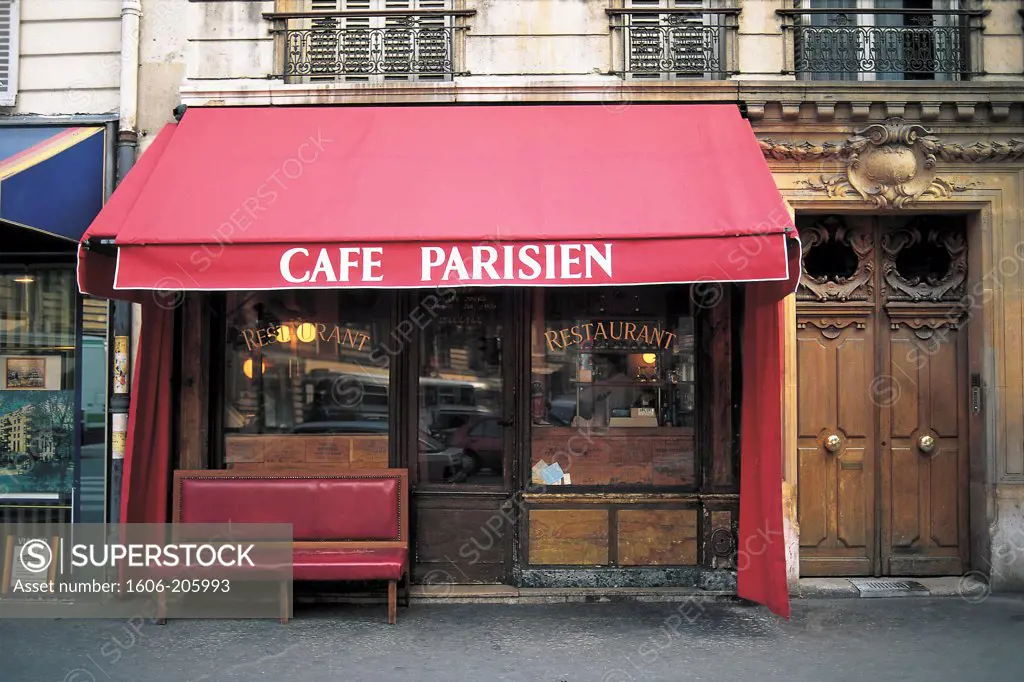France, Paris, rue de Rennes, Le Café Parisien.