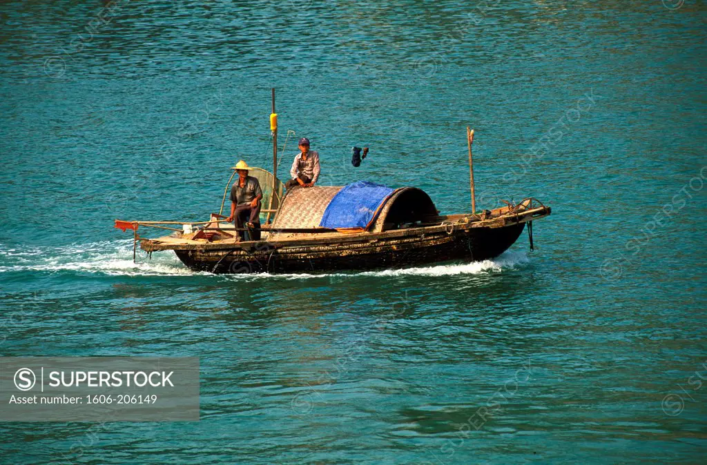 Ha-Long Bay. Boat. Vietnam.