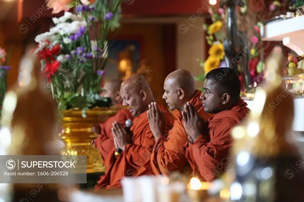 Buddhist monks. Paris. France.