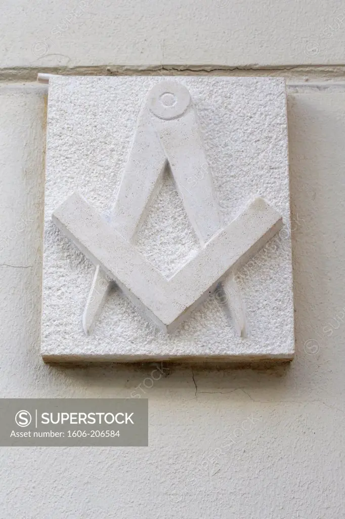 Women's Grande loge de France. Masonic symbols. Paris. France.