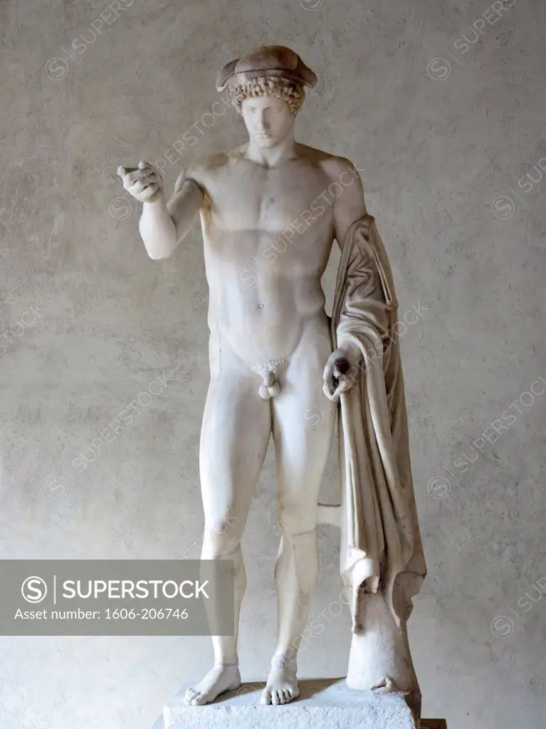 Italy. Rome. Altemps palace and museum. Sculpture of Hermes.