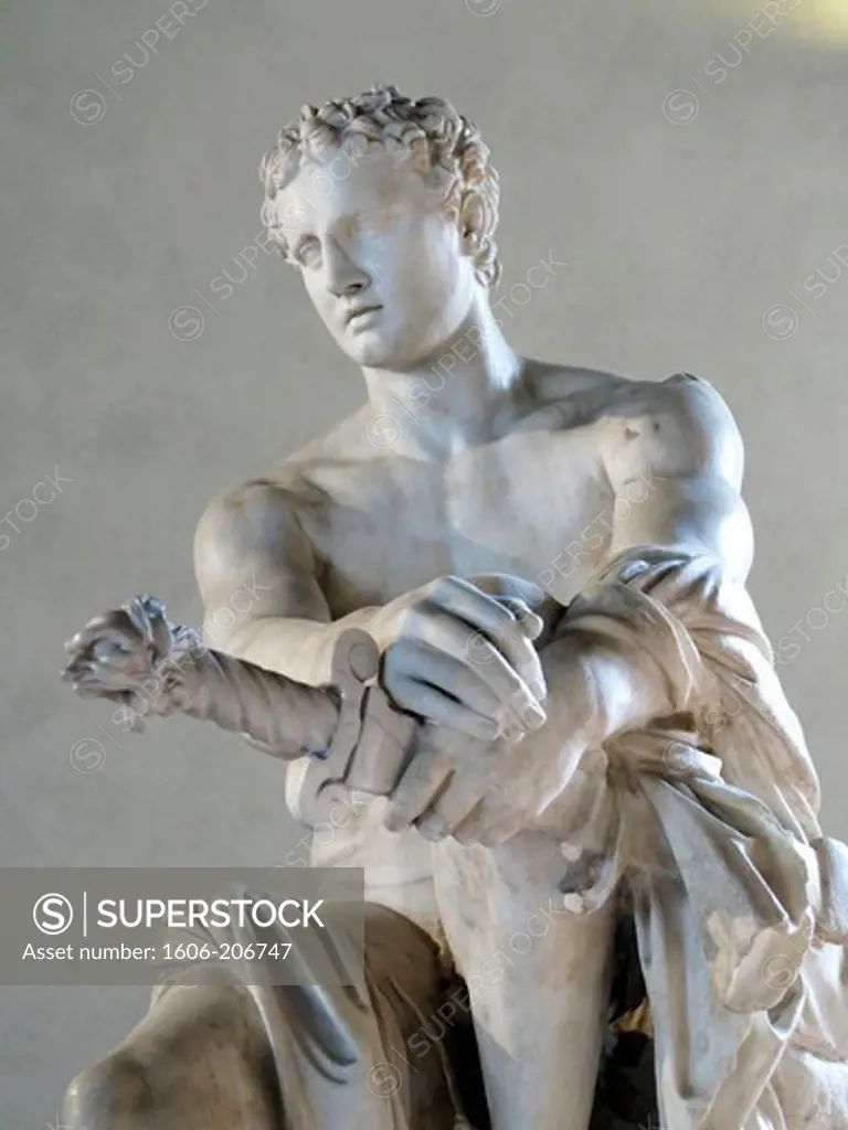 Italy. Rome. Altemps palace and museum. Sculpture of Ares.