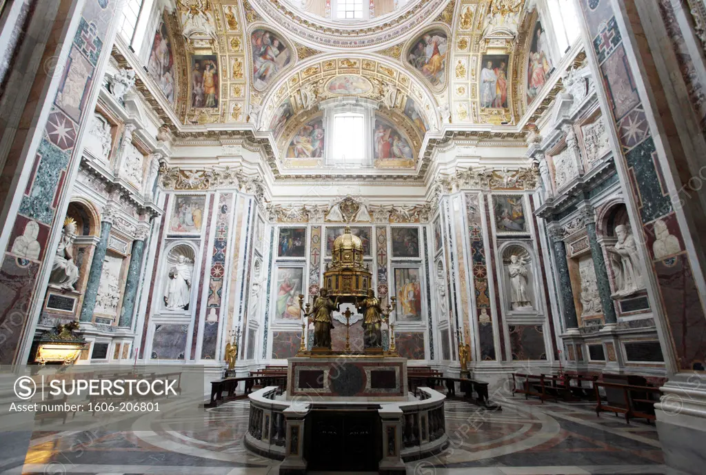 Italy. Rome. Papal Basilica of Santa Maria Maggiore. Presepe Sistine Chapel.