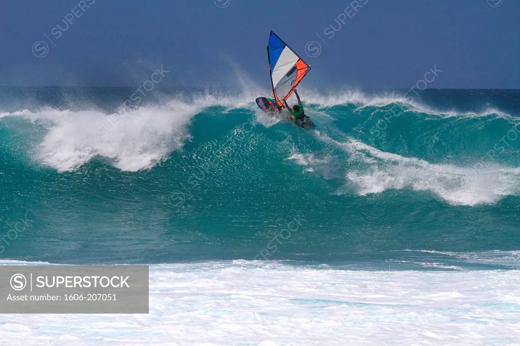 Western Africa,Republic of Cape Verde, Sal island. Santa Maria. Ponta preta surf spot.