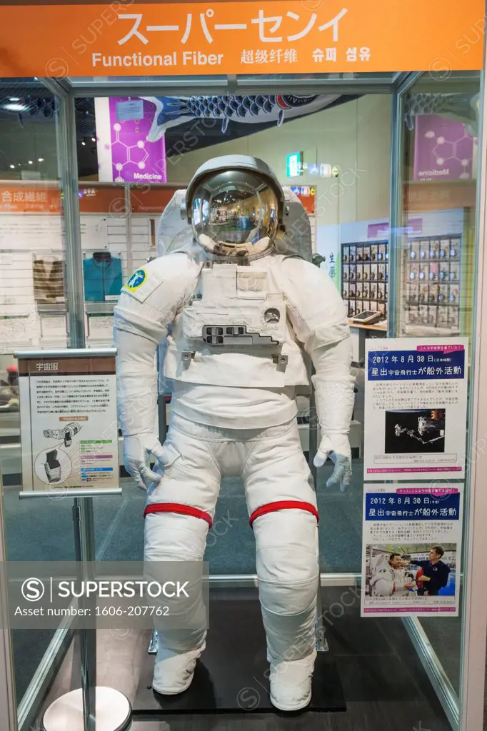 Japan,Honshu,Kansai,Osaka,Osaka Science Museum,Exhibit of Astronut's Spacesuit