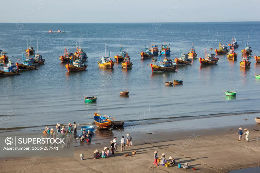 Vietnam,Mui Ne,Mui Ne Beach,Fishing Boats