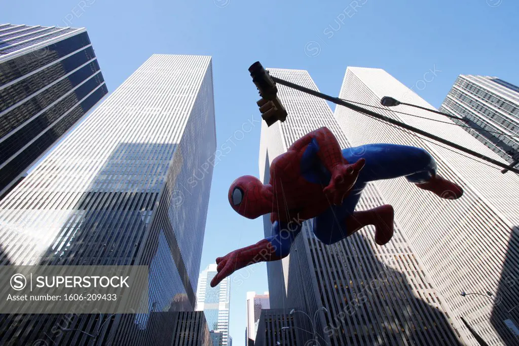 Spider-Man. Macy's Thanksgiving Day Parade. New York. USA.