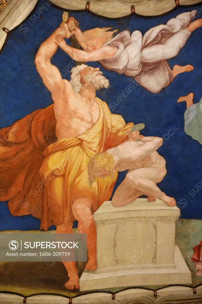 The sacrifice of Isaac. Room of Heliodorus. Vatican Museum. Rome. Italy.