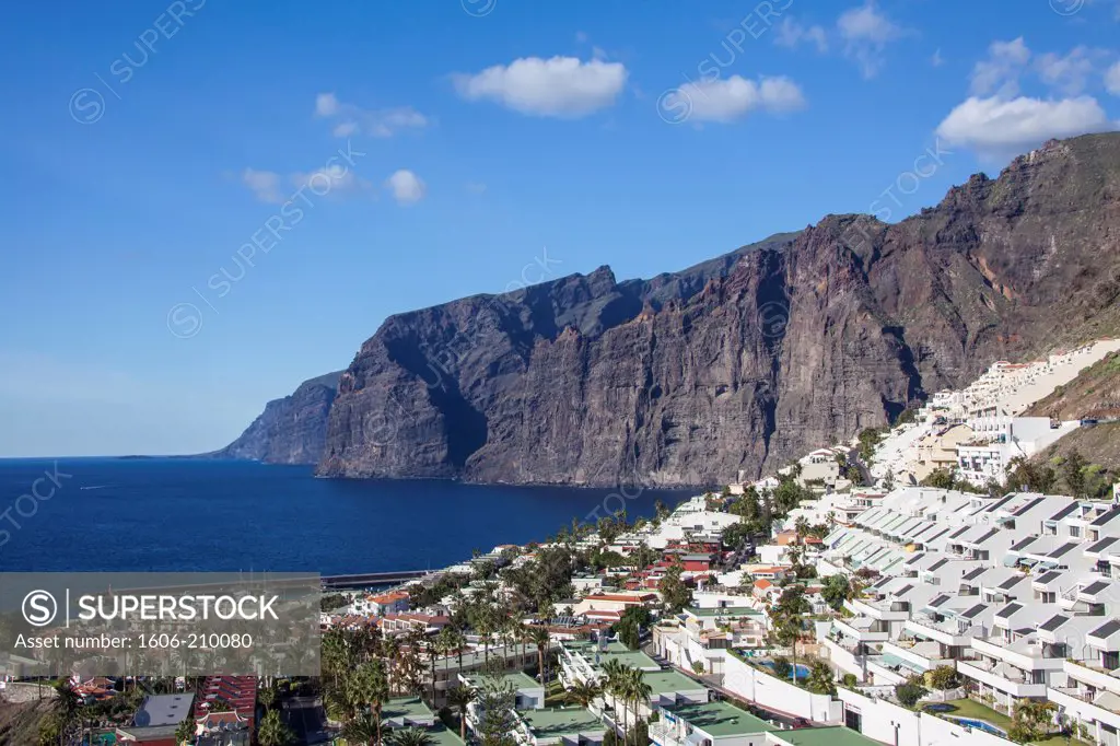 Spain, Canary Islands, Tenerife Island, Los Gigantes City, Los Gigantes Cliffs.