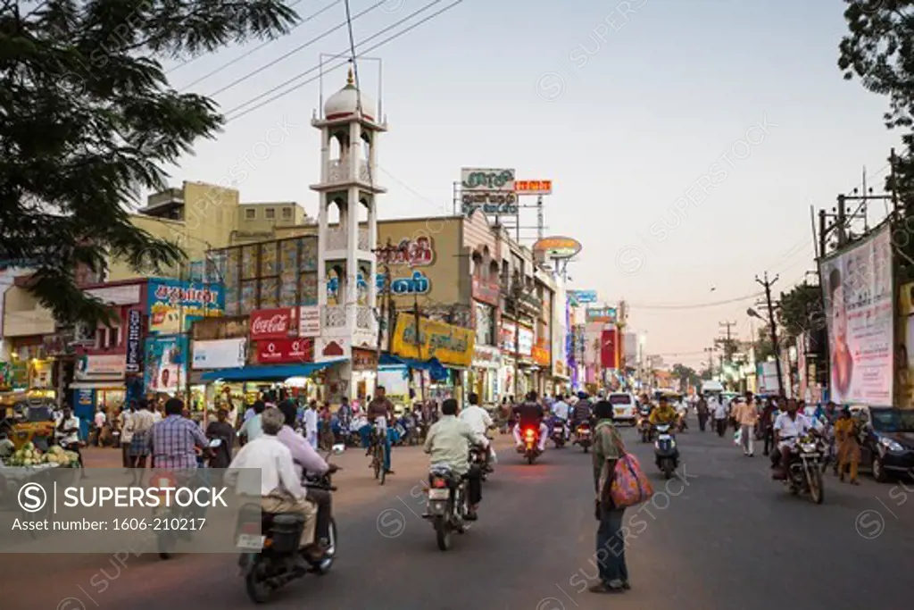 India, Tamil Nadu State, Thanjavour City (Tanjor),Dontoen, city center