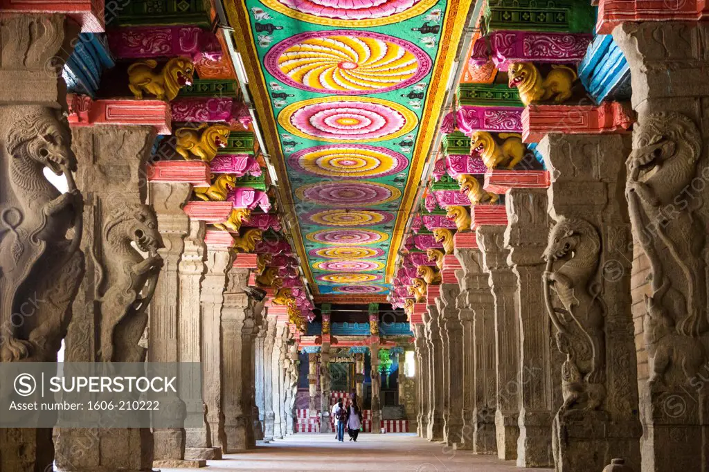 India, Tamil Nadu State Madurai City, Sri Meenakshi Temple, Thosand Pillars Hall