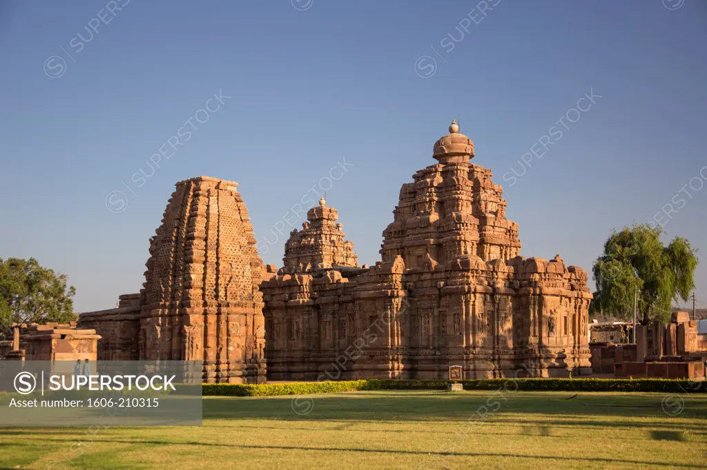 India, Karnataka State, Badami, Pattadakal City, (W.H.), Virupaksha Temple