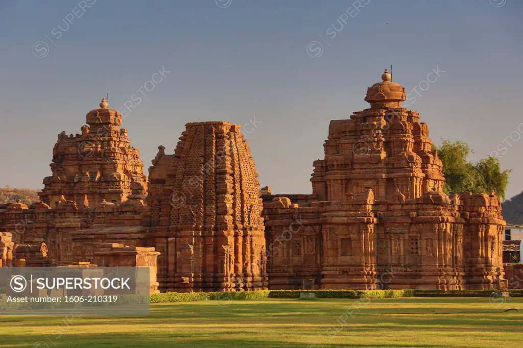 India, Karnataka State, Badami, Pattadakal City, (W.H.), Virupaksha Temple