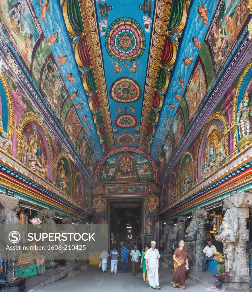 India, Tamil Nadu State Madurai City, Sri Meenakshi Temple,