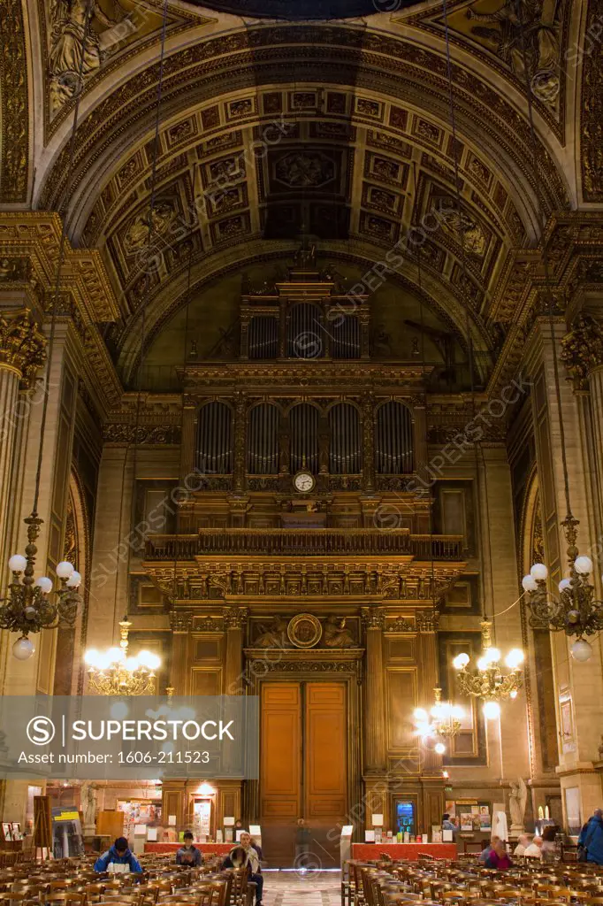 France, Paris, La Madeleine's Church, the organ.