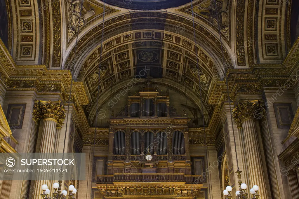France, Paris, La Madeleine's Church, the organ.