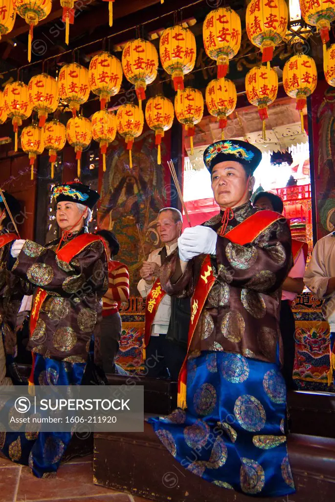 Taiwan, Tainan district, Tainan, Hsin Ji Gong Taoist temple, Taoist ceremony called Kao Kung