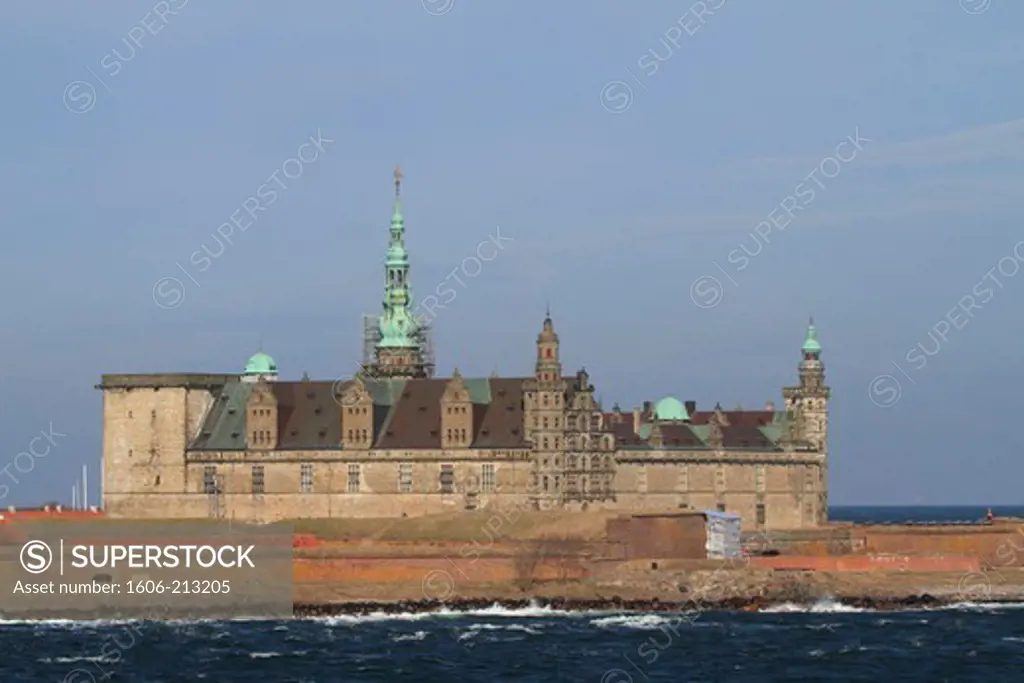 Denmark, Helsingor. Kronborg castle.