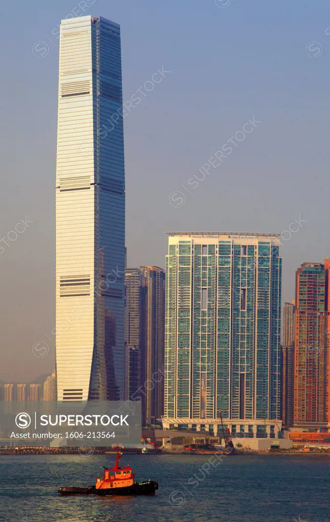Asia,China, Hong Kong, West Kowloon, International Commerce Centre Tower,