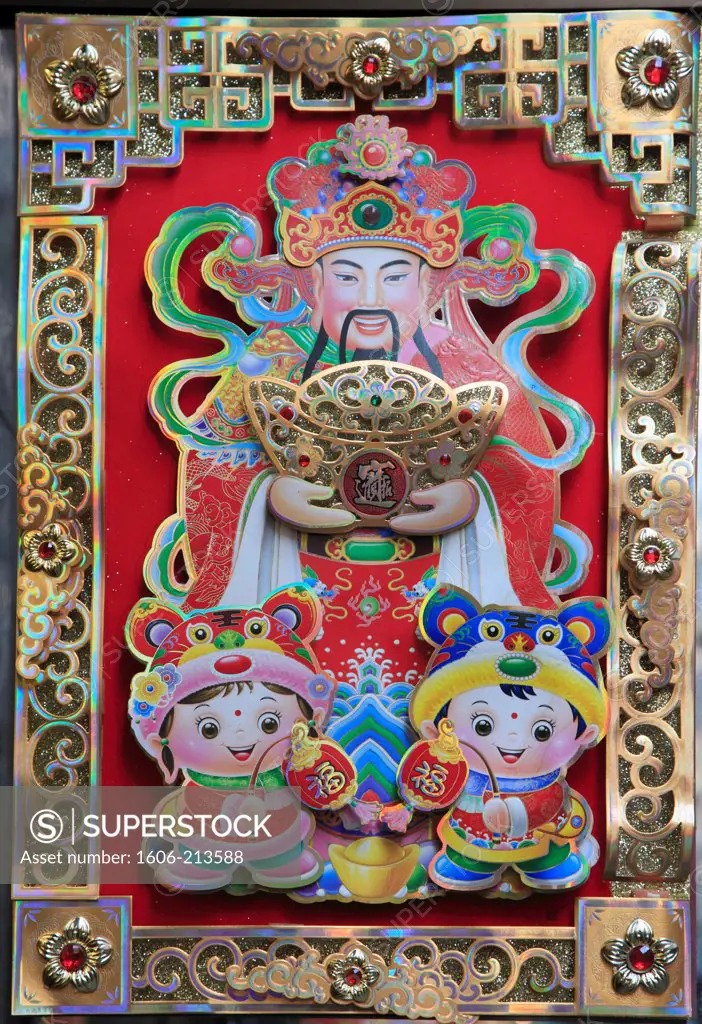 Asia,China, Hong Kong, Sheung Wan, Chinese New Year, decoration,