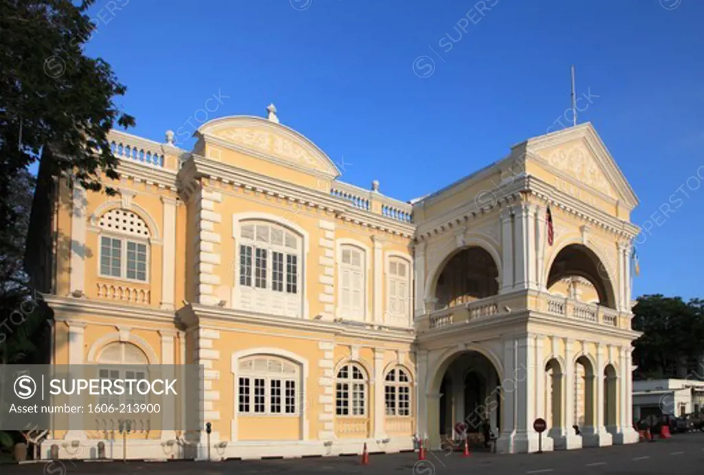 Asia,Malaysia, Penang, Georgetown, Town Hall, historic colonial architecture,