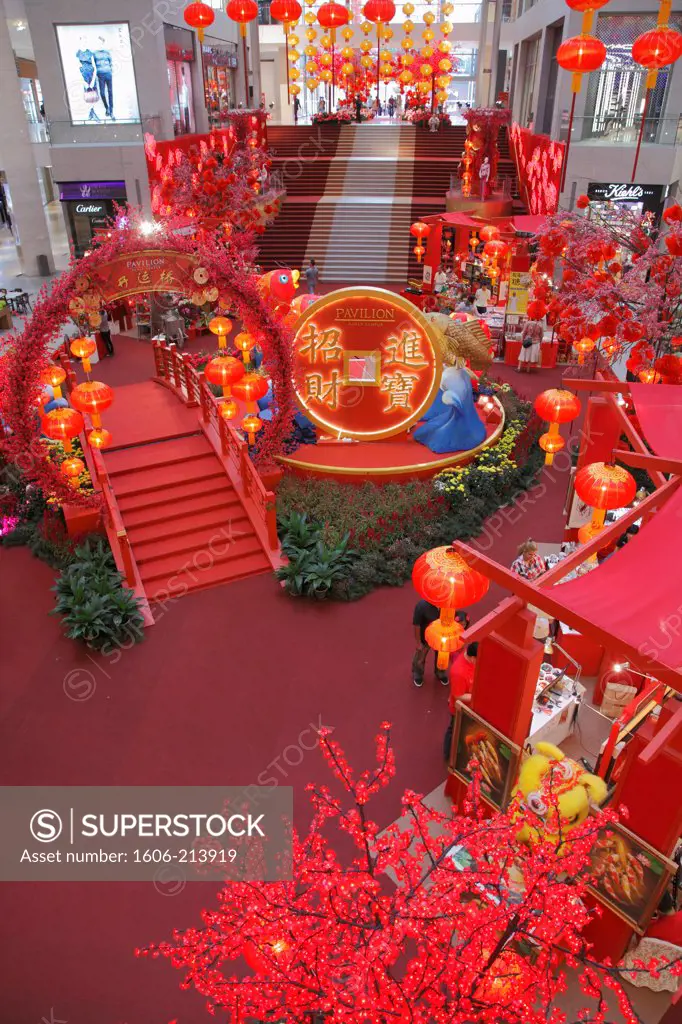 Asia,Malaysia, Kuala Lumpur, Pavilion KL, shopping mall, Chinese New Year,