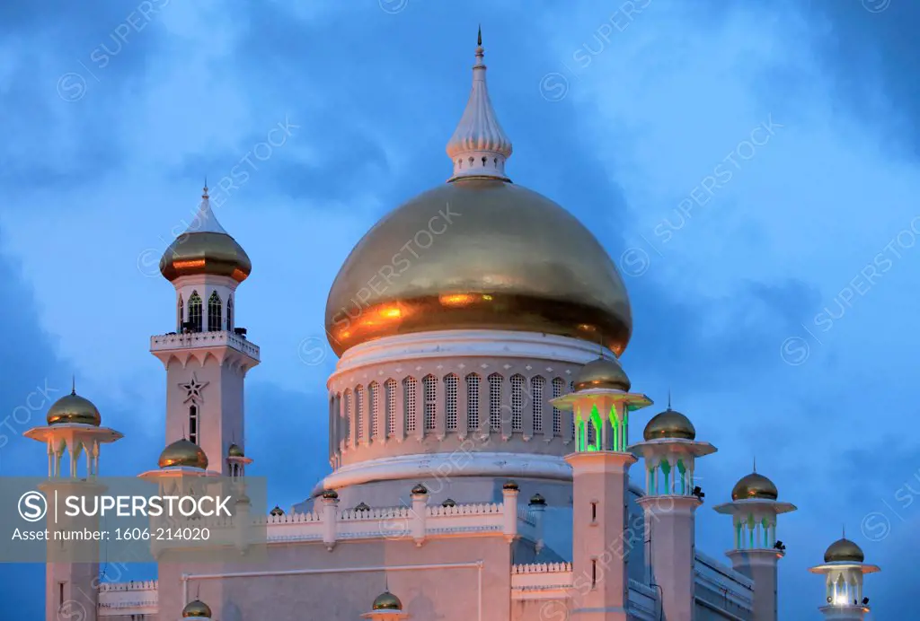 Asia,Brunei, Bandar Seri Begawan, Omar Ali Saifuddien, Mosque,