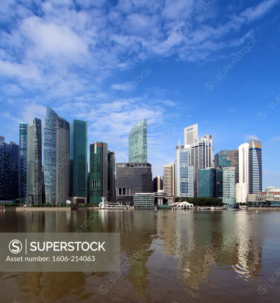 Asia,Singapore, Central Business District, skyline,