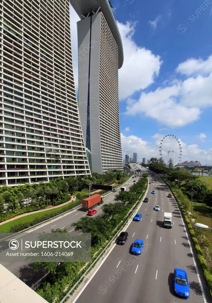 Asia,Singapore, East Coast Parkway, Marina Bay Sands Resort,
