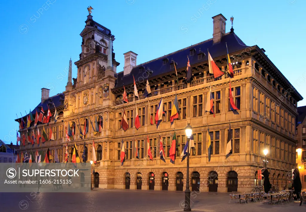 Belgium, Antwerp, Grote Markt, City Hall,