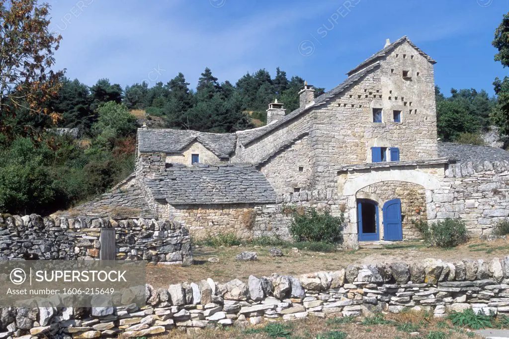 France, Languedoc-Roussillon, Lozere (48), Tarn gorges, Saint Georges de Levejac