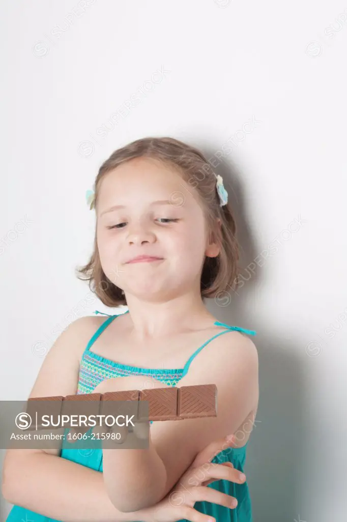 little girl chocolate