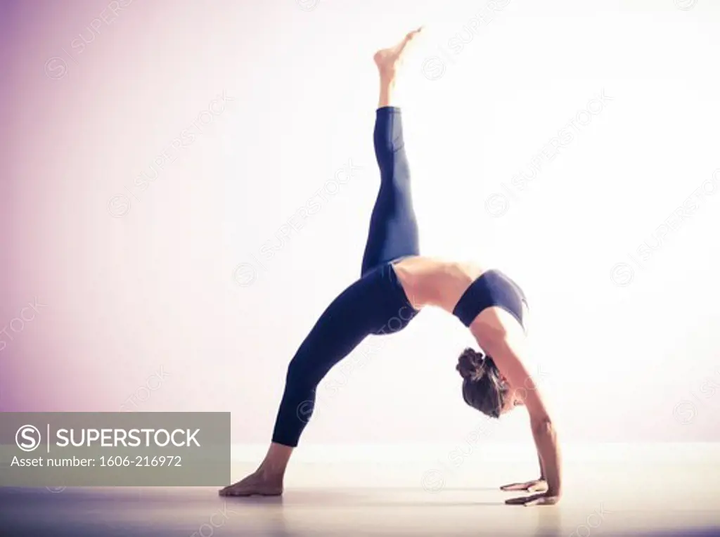 studio yoga posture