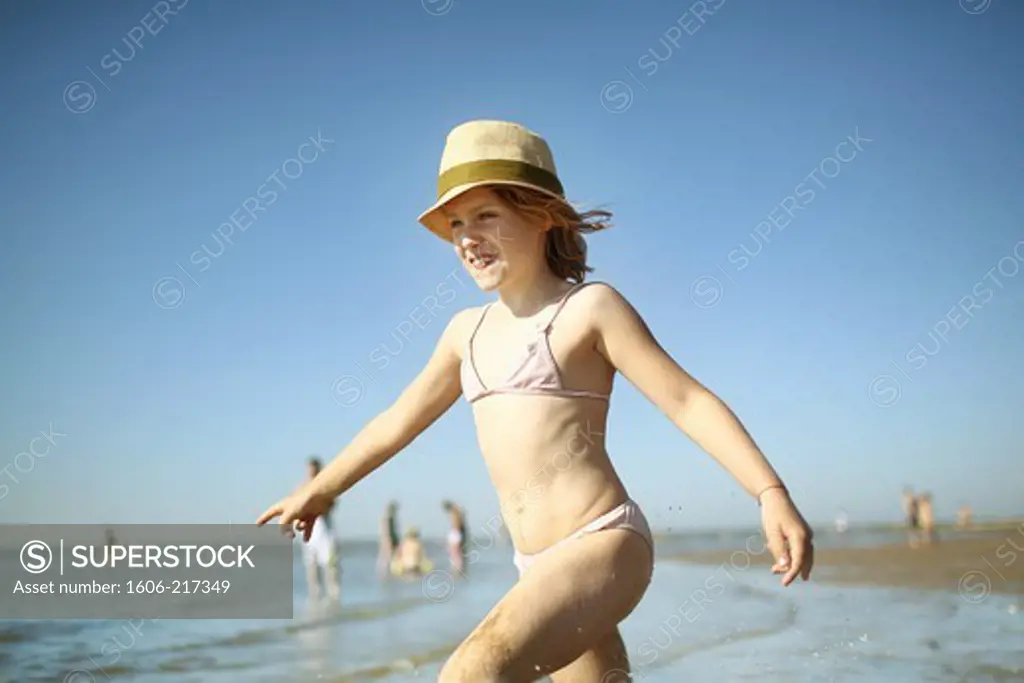 A girl on the beach