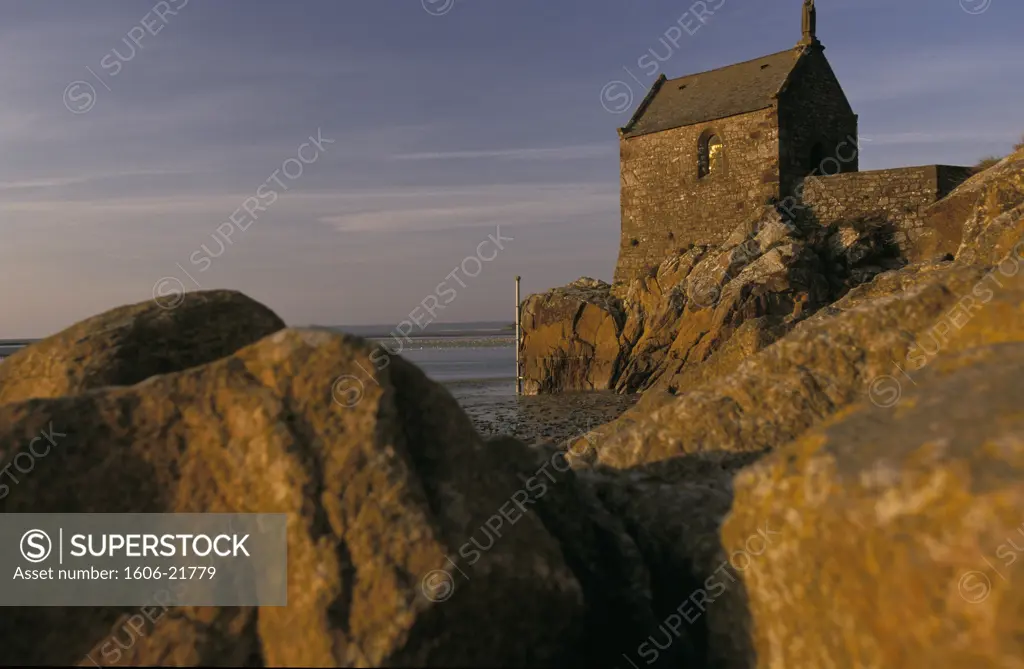 France, Normandy, Manche, Mont Saint Michel, St Aubert chapel