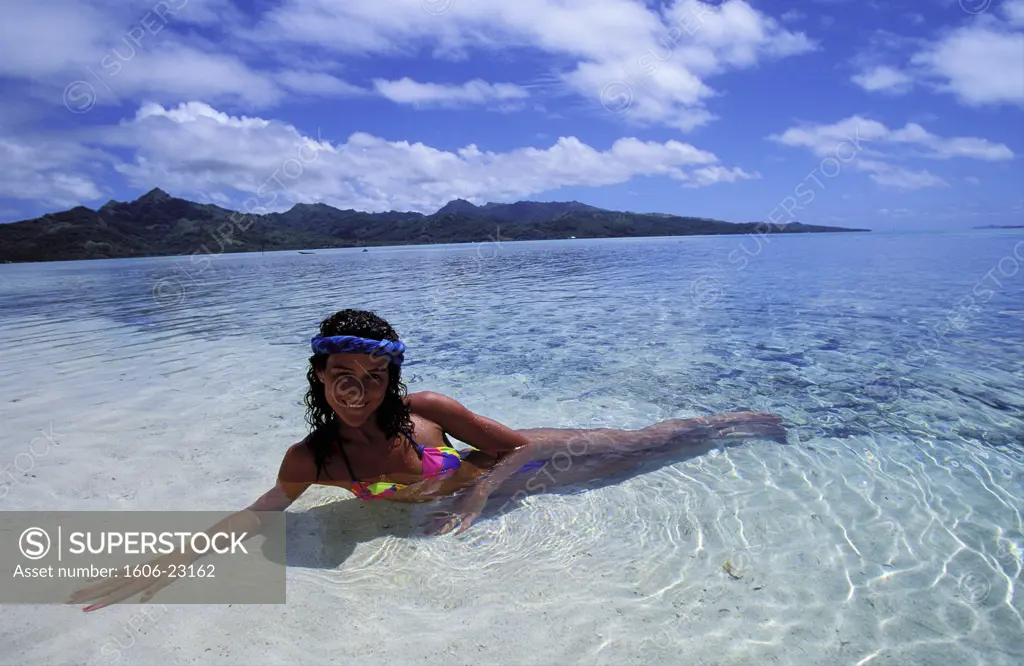 FRENCH POLYNÉSIA, TAHAA ISLAND, "VAHINE ISLAND" HOTEL IN THE HEART OF THE PACIFIC OCEAN