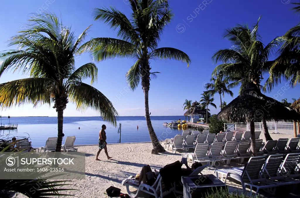 United States, Florida, Key Largo, Mariott private beach