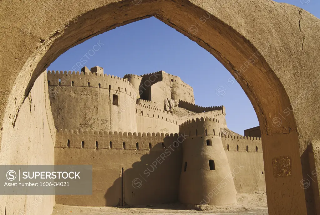 Iran, province of the Kerman, Bam citadel (Argh-é-Bam), arch