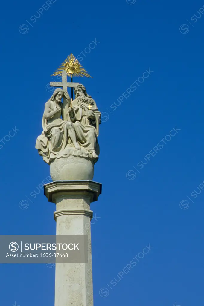 Hungary, Baja, Holy Trinity Column