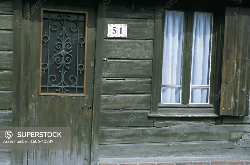 France, Amiens, wooden house