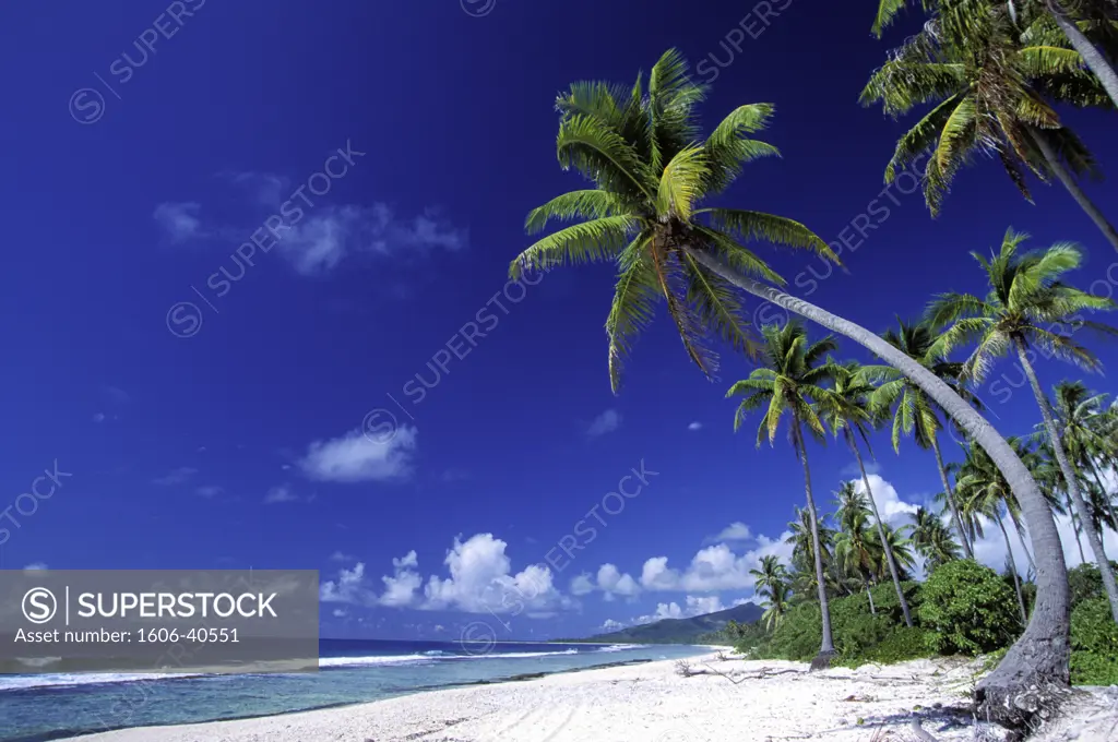 French Polynesia, Huahine island, sandy beach