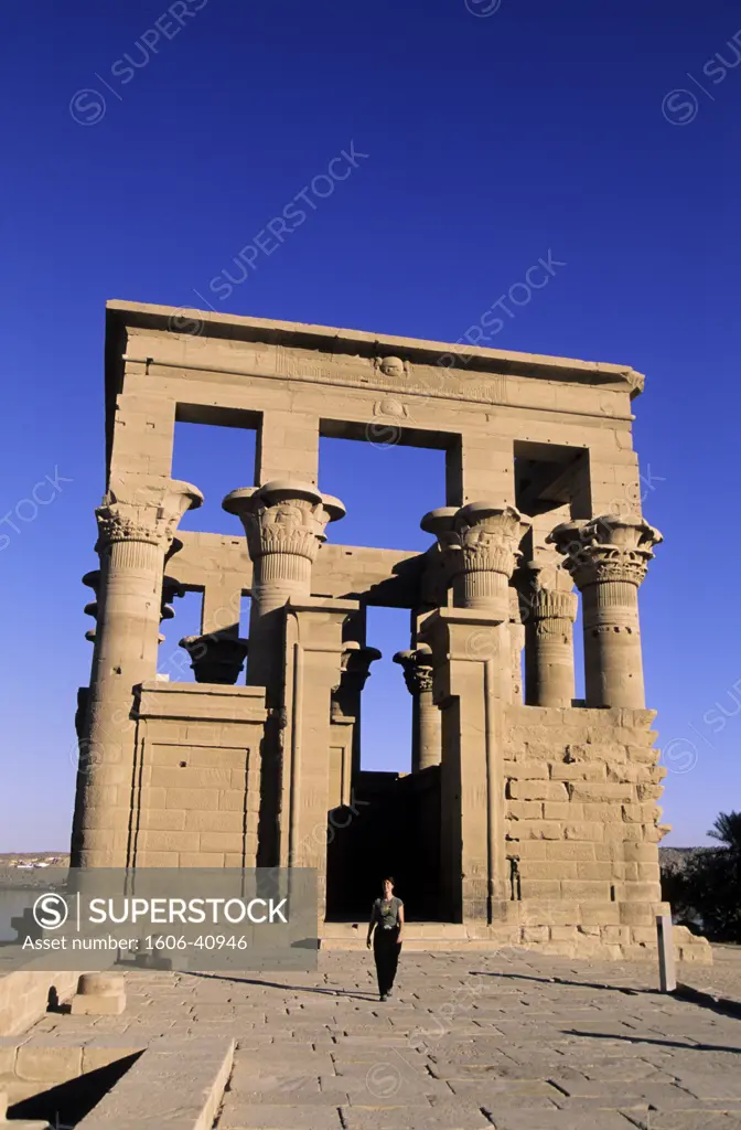 Egypt, Assouan region, Philae temple (temple of Isis)