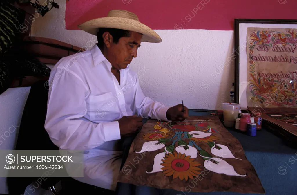 Mexico, Yucatan state, Campeche, artist